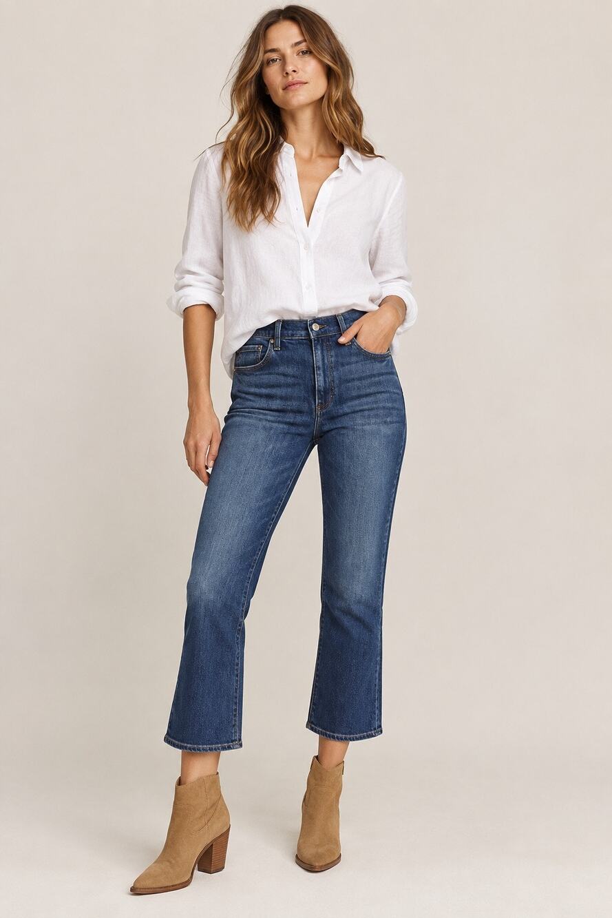 Pistola Lennon High Rise Crop Boot Jeans Rosslyn Wash NWT – Size 31